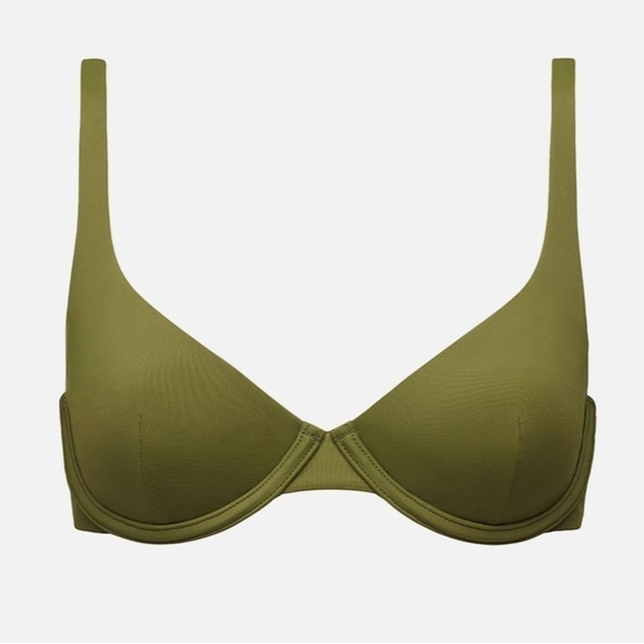 Cuup The Scoop Underwire Bikini Swim Top Fern 15 (38D / 40C / 42B) - Picture 4 of 10